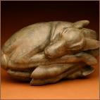 Antelope Egg ~ Bronze / edition of 36 • 8”h  x  14”w  x  9”d • Collection of National Museum of Wildlife Art